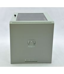 Шафа 12U, 600х600х640 мм (Ш * Г * В), економ, акрилове скло, сірий