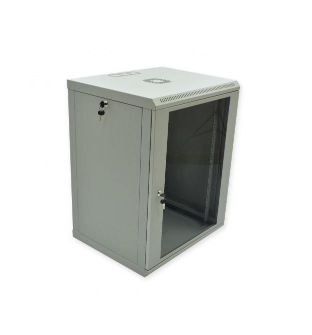 Шкаф 15U, 600х500х773 мм (Ш*Г*В), эконом, акриловое стекло, серый