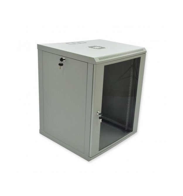 Шкаф 15U, 600х600х773 мм (Ш*Г*В), эконом, акриловое стекло, серый