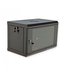 Шкаф 6U, 600х350х373 мм (Ш*Г*В), эконом, акриловое стекло, черный