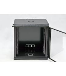 Шкаф 12U, 600х600х640 мм (Ш*Г*В), эконом, акриловое стекло, черный.