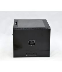 Шкаф 12U, 600х600х640 мм (Ш*Г*В), эконом, акриловое стекло, черный.