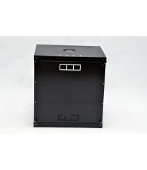 Шкаф 12U, 600х600х640 мм (Ш*Г*В), эконом, акриловое стекло, черный.