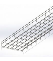 Лоток сітчастий 300х50, дріт Ø4 мм, білий цинк, 2,5м