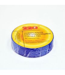 Ізоляційна стрічка ПВХ 0,15ммх18ммх20м, блакитна.