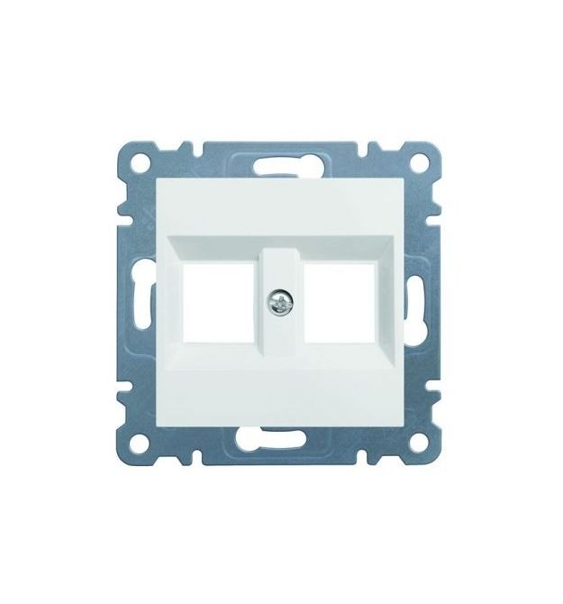 Панель двойная для RJ12-RJ45 Lumina-2, белая