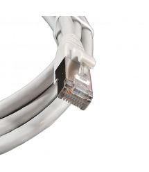 Патч-корд мідний S-FTP кат. 6A, 26AWG, 0.5 м, LSZH, сірий, EPNew