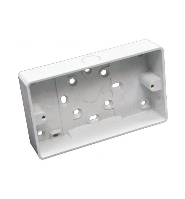 Подрозетник внешний 2G 32мм, скругленный