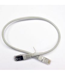 Патч-корд U-FTP, 0.5 м, кат. 6А, 30AWG Slim, LW