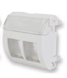 Адаптер 45x45 під два модуля xs500 Keystone, Corning