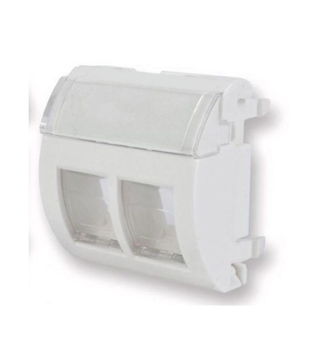 Адаптер 45x45 під два модуля xs500 Keystone, Corning