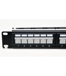 Патч-панель 19" 24xRJ-45 UTP, кат. 6А, с организатором