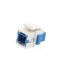 Адаптер SC - SC SM Simplex KeySone, LW, белый