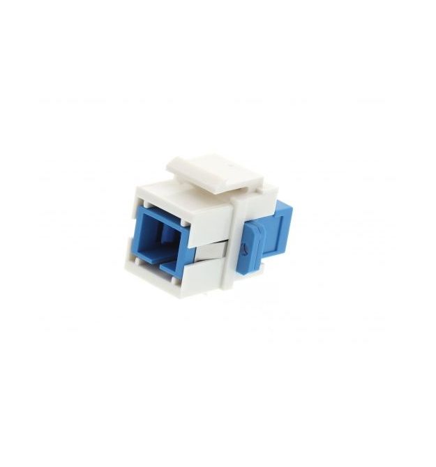 Адаптер SC - SC SM Simplex KeySone, LW, белый