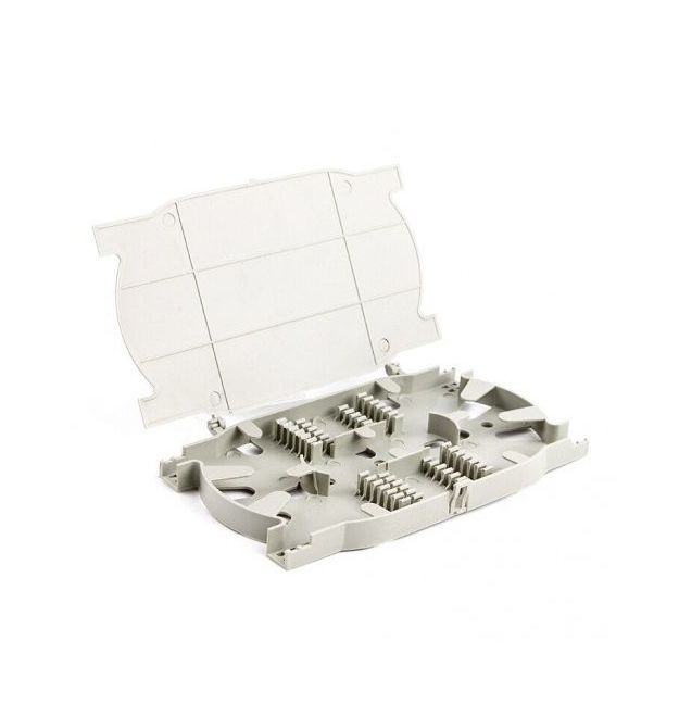 Сплайс-касета для 24 з’єднань, з кришкою, сіра, LW