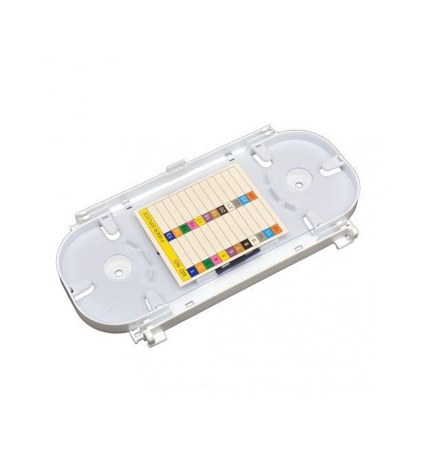 Сплайс-кассета для 24 соединений, с крышкой и маркировкой, белая, LW