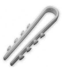 Кріплення "ялинка" для круглого кабеля D6, свердло D?, білий (100шт-уп), Інстал