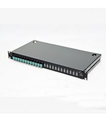 ВО патч-панель LAN1 з 12xLC Duplex адапт., 24 пігтейл., сплайс-касетами, MM, OM3-OM4, 1U