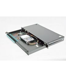 ВО патч-панель LAN1 з 12xLC Duplex адапт., 24 пігтейл., сплайс-касетами, MM, OM3-OM4, 1U