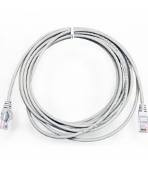 Патч-корд кат. 5е, 26AWG Slim, D4мм, RJ45-RJ45, серый, 0.5 м, U-UTP, LSZH, Corning