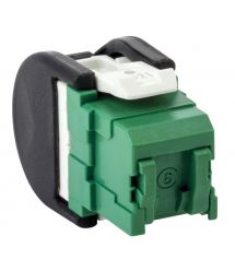 Модуль Keystone UTP RJ45 кат. 6, черный, Corning