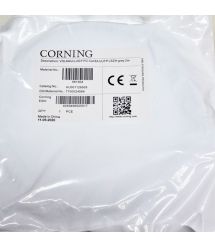 Патч-корд кат. 6A, 24AWG, RJ45-RJ45, сірий, 0.5 м, U-UTP, LSZH, Corning