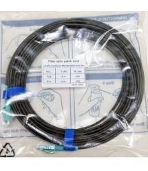 Патчкорд LC-UPC-LC-UPC MM (G50-OM3), 10 м, черный Duplex .
