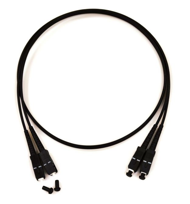 Патчкорд SC-UPC-SC-UPC MM (G50-OM3), 3.0 м, черный Duplex .