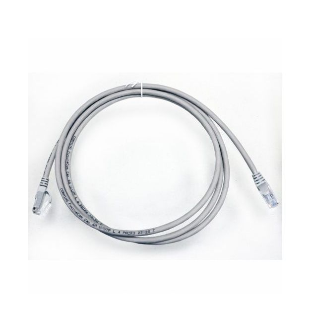 Патч-корд кат. 6A, 24AWG, RJ45-RJ45, серый, 5 м, U-UTP, LSZH, Corning