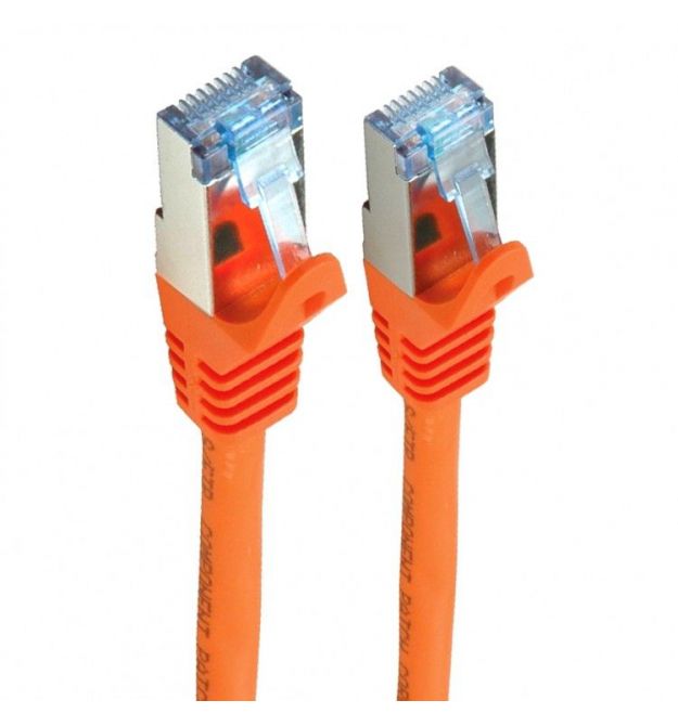 Патч-корд S-FTP, 0.5 м, кат. 6А, оранжевый, LW