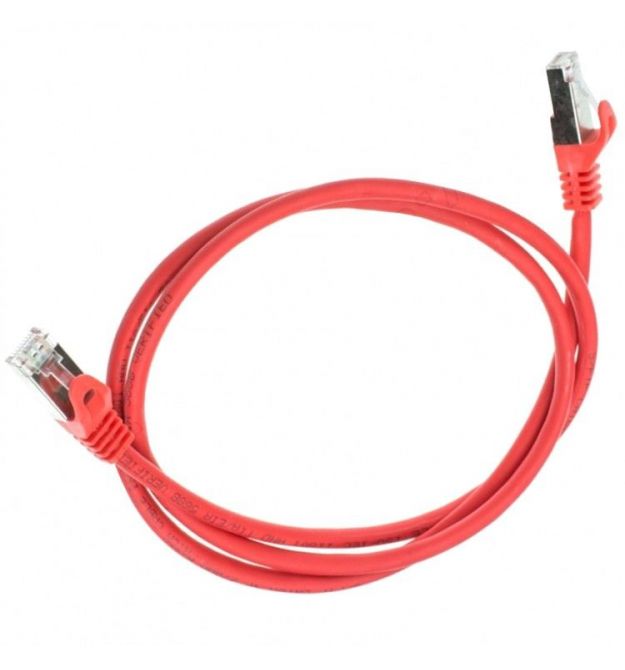 Патч-корд S-FTP, 2 м, кат. 6А, красный, LW