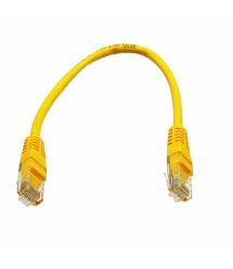 Патч-корд UTP, 0,25 м, кат. 5e, желтый