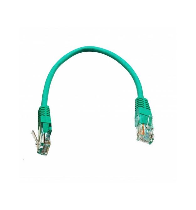 Патч-корд UTP, 0,25 м, кат. 5e, зеленый