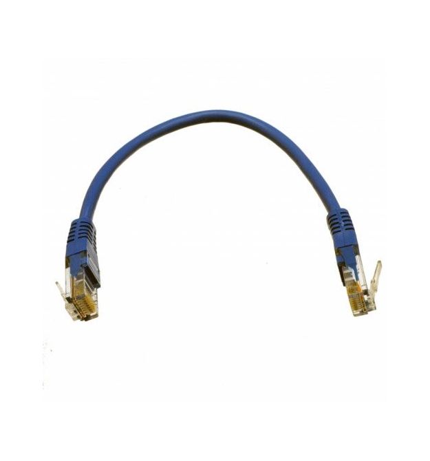 Патч-корд UTP, 0,25 м, кат. 5e, синий