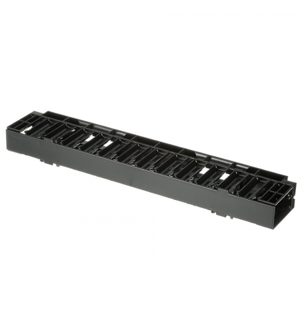 Горизонтальний кабельний організатор, фронт, 1U, NetManager