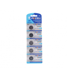 Батарейка литиевая PKCELL CR1620, 5 шт в блистере (упак.100 штук) цена за блист. Q30