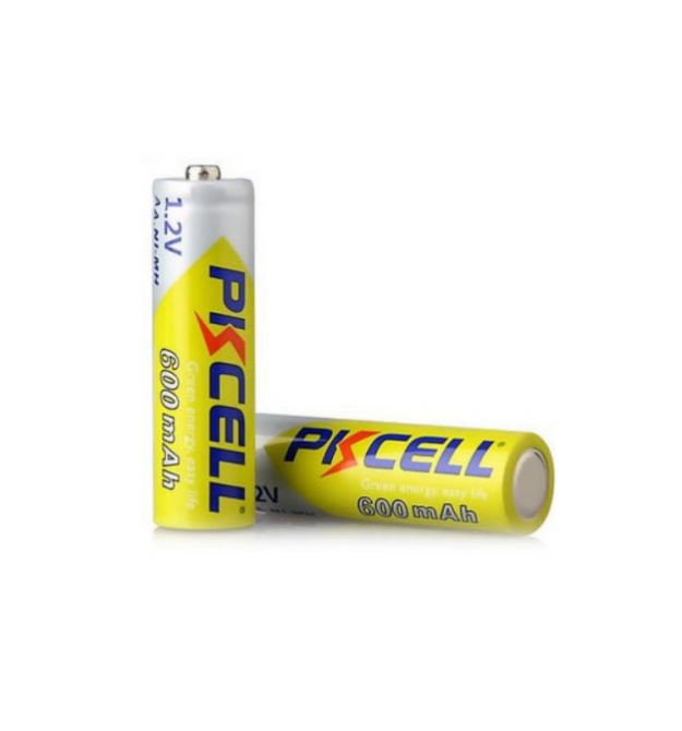 Аккумулятор PKCELL 1.2V AA 600mAh NiMH Rechargeable Battery, 2 штуки в блистере цена за блистер, Q