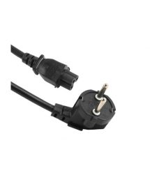 Кабель питания Schuko PC-186 CEE7 - 7-IEC C5, 1.8M, 0.75mm, для ноутбука, OEM Q80 МЕДЬ!!!