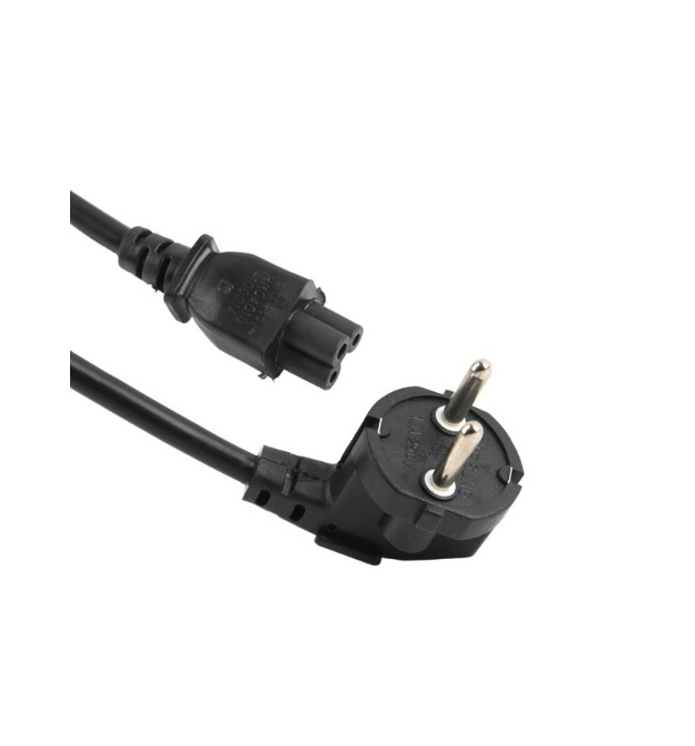 Кабель питания Schuko PC-186 CEE7 - 7-IEC C5, 1.8M, 0.75mm, для ноутбука, OEM Q80 МЕДЬ!!!