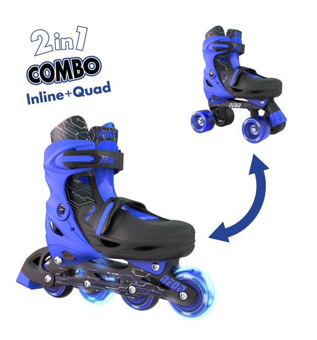 NEON Ролики Combo Skates Синій (Размір 30-33)
