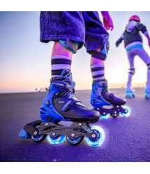 NEON Ролики Combo Skates[Синий (Размер 30-33)]