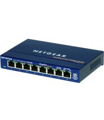 NETGEAR Коммутатор GS108GE 8xGE, неуправляемый