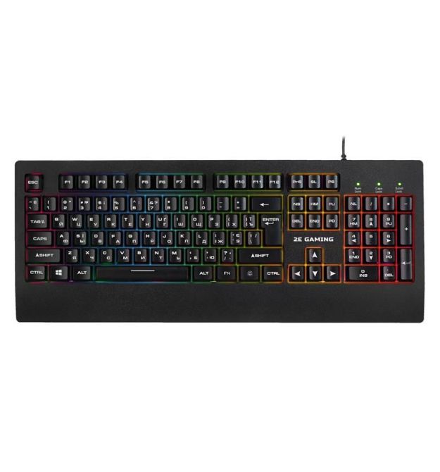 Клавиатура игровая 2E Gaming KG330 LED USB Black Ukr