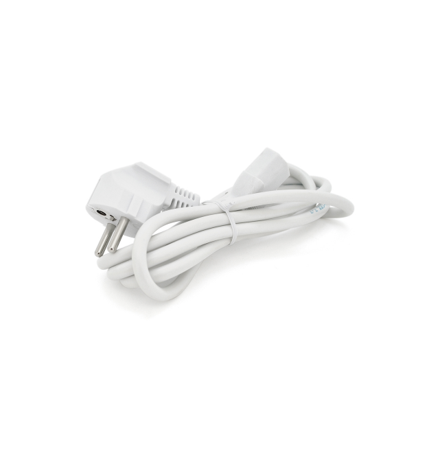 Кабель питания Ritar PC-186 CEE7 - 17-C13, 1.8m, 0.75mm, 3 pin (евровилка), White, OEM, МЕДЬ!!!!