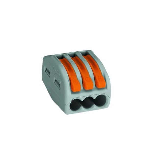 Клемма 3-контактная Wago 222-413