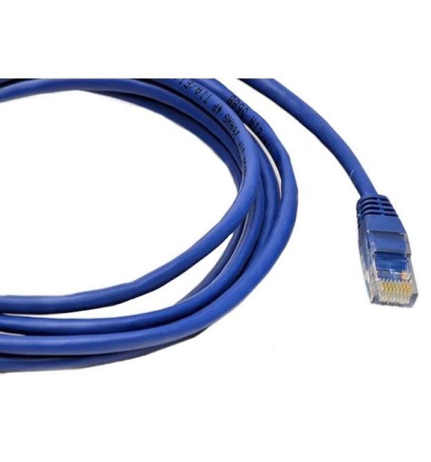 Патч-корд UTP, 3 м, кат. 5e, синій PAUT3300-Bl