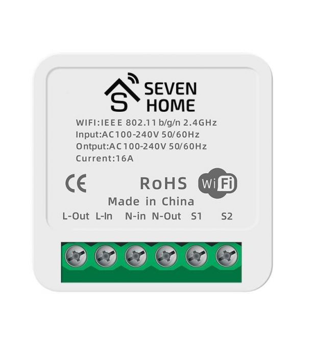 Умное Wi-Fi реле SEVEN HOME S-7048