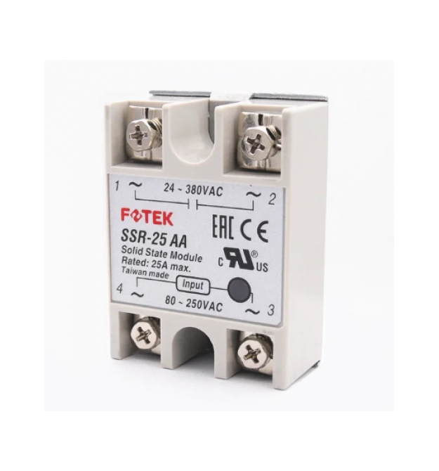 Твердотельное реле Fotek SSR-25AA 25А 24-380В AC