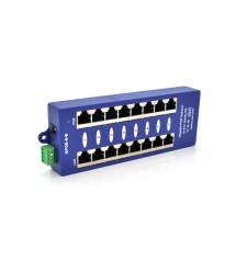 8-портовый POE-инжектор питания, с 8xRJ45 портами Ethernet 10 - 100 - 1000Мбит - с, IEEE802.3af - at, 12-57V, PIN45+ - 78-