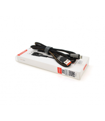  Кабель iKAKU KSC-192 GEDIAO zinc alloy charging data cable series for micro, Black, длина 1,2м, 3,2А, BOX